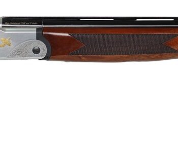 Iver Johnson Arms IJ60012LW28S IJ600 Lightweight Full Size 12 Gauge Break Open 3" 2rd 28" Black Over/Under Vent Rib Barrel, Silver Engraved Aluminum Receiver, Fixed Walnut Wood Stock, Ambidextrous