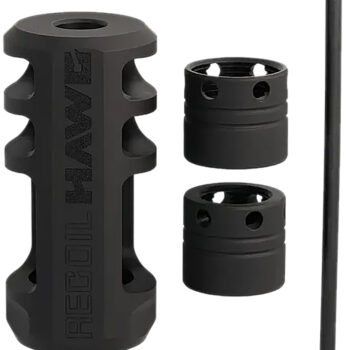 Browning 001293099 Xeno Recoil Hawg Black Matte Stainless Steel 1/2"x28 Threads 2.20" OAL