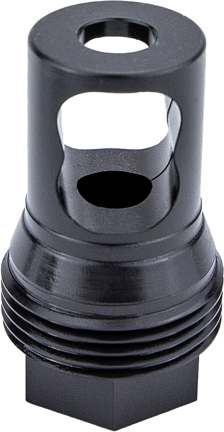 Kgm Suppressors A-TMB-S-3 R50T Taper Muzzle Brake Black Nitride Steel 3/4"x24 Threads 3 Kgm Suppressors A-TMB-S-3 R50T Taper Muzzle Brake Black Nitride Steel 3/4"x24 Threads