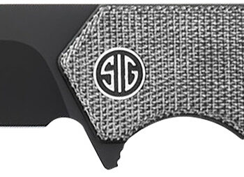 Sig Sauer Knives VA9BB Validus  3.78" Folding Drop Point Plain Black PVD M390 Steel Blade, 4.76" Black Textured G10 Handle