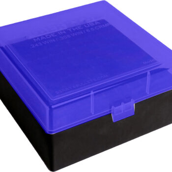 Berry's 87439 Ammo Box  Blue/Black Polypropylene 100rd