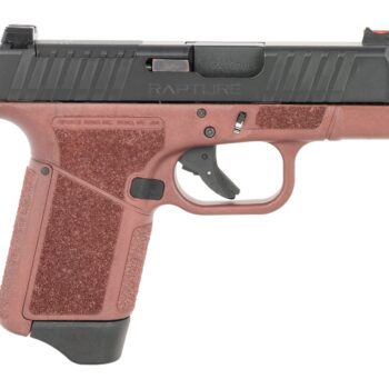 Gforce Arms GF932512CB Rapture  Sub-Compact Frame 9mm Luger 12+1 3.25" Black Steel Barrel, Black Steel Optic Cut/Serrated Slide, Red Cerakote Polymer Frame, Shield RMSc/RMR Footprint