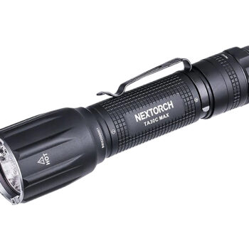 Nextorch   Tactical Flashlight Black 3000 Lumens 390 Meters Beam Distance