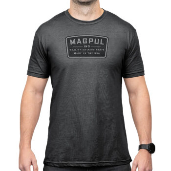 Magpul MAG1526-010-S Go Bang Parts  Charcoal Gray Cotton/Polyester Short Sleeve Small