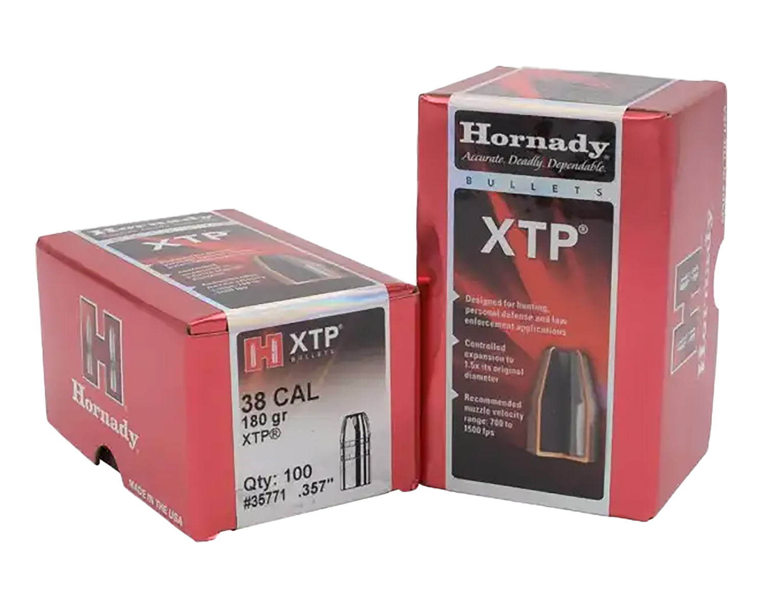 Hornady 35771 XTP 38Cal .357 180gr 100 Per Box/15 Case 3 Hornady 35771 XTP 38Cal .357 180gr 100 Per Box/15 Case
