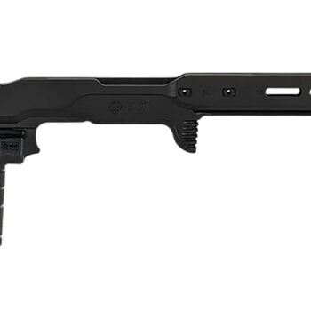 Mdt Sporting Goods Inc 116079BLK ACC Premier Gen2 Chassis Cerakote Black Aluminum Fits Ruger American Rimfire 34.40" OAL