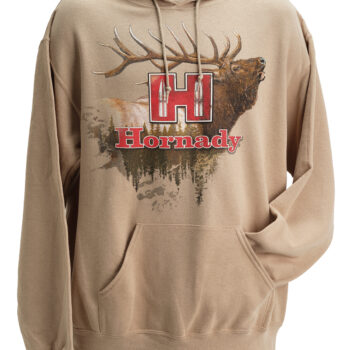 Hornady 99612S Elk  Small Tan/Khaki Hoodie Poly-Cotton