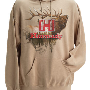 Hornady 99612L Elk  Large Tan/Khaki Hoodie Poly-Cotton