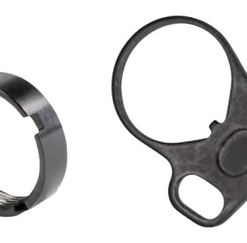 White Label Armory WLA-BUF-7008-01  End Plate Kit Ambidextrous Black Aluminum/Steel AR-15