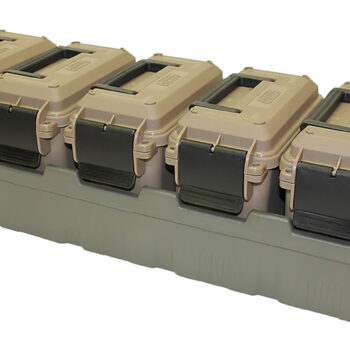 MTM Case-Gard AC5C 5-Can Ammo Crate Mini Dark Earth/Army Green Polypropylene