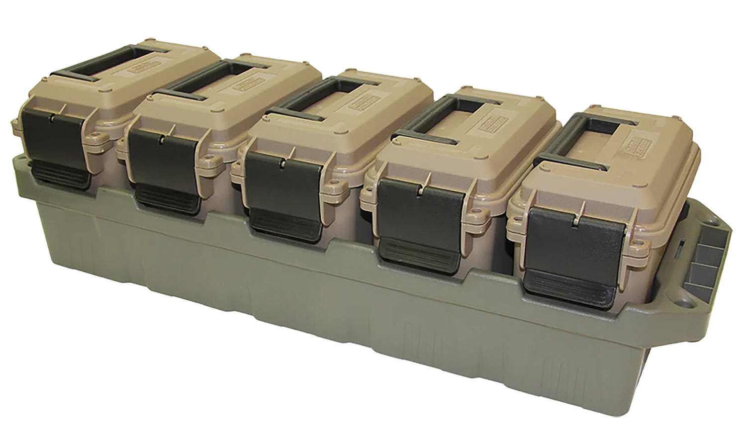 MTM Case-Gard AC5C 5-Can Ammo Crate Mini Dark Earth/Army Green Polypropylene 3 MTM Case-Gard AC5C 5-Can Ammo Crate Mini Dark Earth/Army Green Polypropylene