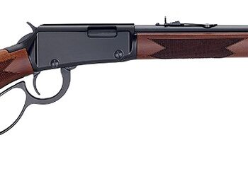 Henry H001PG22 Western 22 S/L/LR 15/17/21+1 18.50" Blued Round Barrel, Black Aluminum Grooved Receiver, American Walnut Fixed w/Pistol Grip Stock