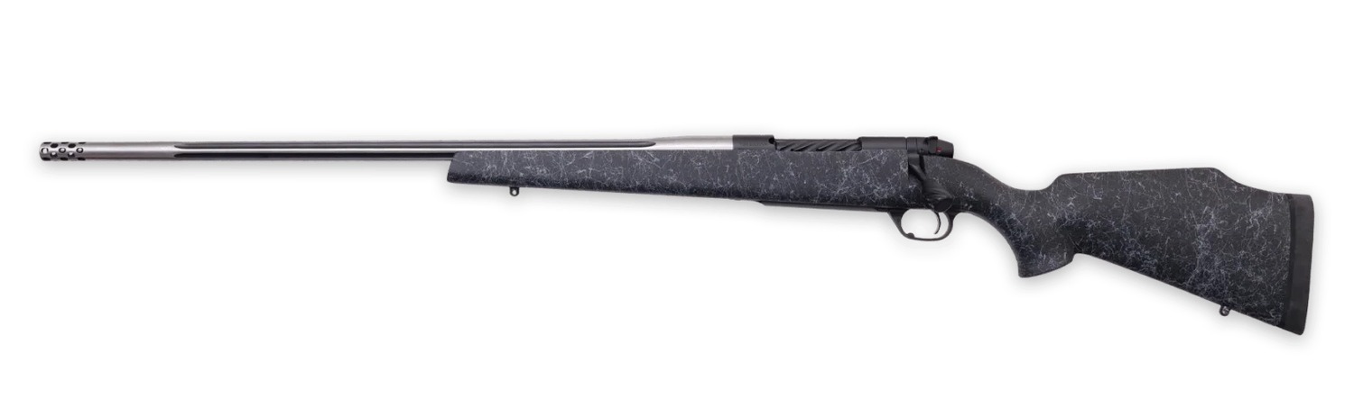 Weatherby MAM01N7MMPL8B Mark V Accumark Full Size 7mm PRC 3+1 26" Spun Stainless w/Graphite Black Cerakote Fluted Threaded Barrel, Graphite Black Cerakote Steel Drilled & Tapped Receiver, Matte Black 3 Weatherby MAM01N7MMPL8B Mark V Accumark Full Size 7mm PRC 3+1 26" Spun Stainless w/Graphite Black Cerakote Fluted Threaded Barrel, Graphite Black Cerakote Steel Drilled & Tapped Receiver, Matte Black