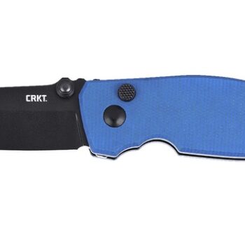 CRKT 2474BDC  SQUID        BUTTON LOCK  2.27 BLUE