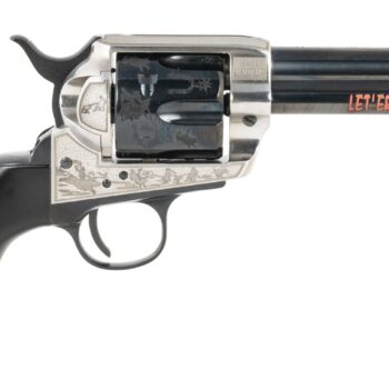Pietta PFI45PR434BP 1873 Great Western II Pendleton Round?Up 45 Colt (Long Colt) 4.75" Blued Engraved Barrel & Cylinder, Ultra Black Engraved Grip, Exposed Hammer