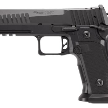 Sig Sauer 211F9GT510 P211 GT5 Full Size 9mm Luger 10+1 5" Black Barrel, Black Nitron Stainless Steel Optic Ready/Serrated Slide & Frame w/Beavertail & Picatinny Rail, G10 Grip Panels, SIGLOC-PRO Footp