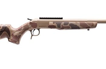CVA CR4437DC Cascade Takedown 308 Win 1rd 20" Flat Dark Earth Cerakote Stainless Steel Threaded Barrel & Receiver w/Picatinny Rail, Duck Camo Synthetic Stock