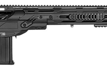 Cadex Inc CDX50DUAL5029BR40I2J5N CDX-50 Tremor 50 BMG 5+1 29" Black DLC Match Grade Threaded Barrel, Black DLC Aluminum Receiver w/Picatinny Rail, Adjustable Folding Hybrid Tan Stock, Black Polymer Gr