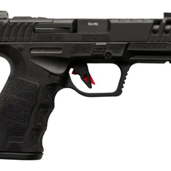 Sarsilmaz SAR9CG3BL10 SAR9 Gen3 Compact 9mm Luger 10+1 4.10" Black Barrel, Black Steel Optic Cut/Serrated Slide, Black Polymer Frame w/Picatinny Rail, Textured Grip, RMSc Footprint
