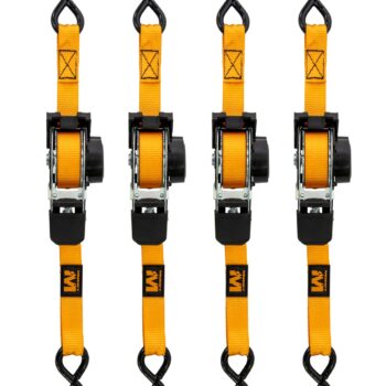 MUDDY MUD-RRS10-4PK   1"X10" RATCHET STRAPS ORG
