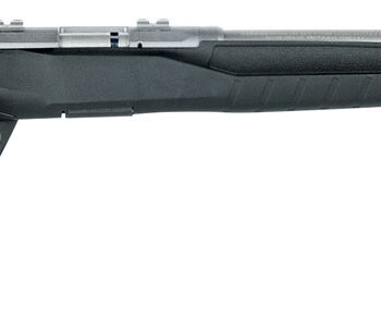 Savage Arms 70802 B Series FVSS Full Size 17 HMR 10+1 21" Matte Heavy Varmint Barrel, Matte Drilled & Tapped Stainless Steel Receiver, Matte Black Fixed Synthetic Stock, Right Hand