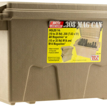 MTM Case-Gard TMC308 Tactical Mag Can  Flat Dark Earth Polymer 308 Win 7.62x51mm NATO Fits AR-Platform