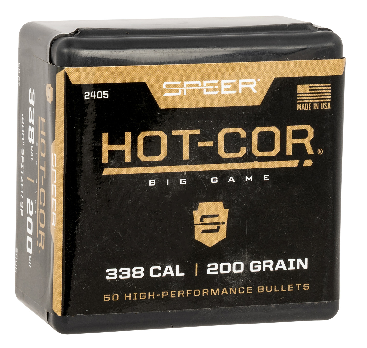 Speer 2405 Hot-Cor 338Cal 200gr Spitzer Soft Point 50 Per Box/5 Case 3 Speer 2405 Hot-Cor 338Cal 200gr Spitzer Soft Point 50 Per Box/5 Case