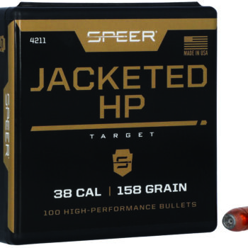 Speer 4211 Handgun  38Cal 158gr Jacketed Hollow Point 100 Per Box/5 Case