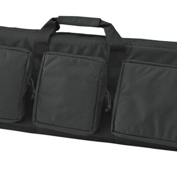 US PeaceKeeper P30049 3-Gun Case Water Resistant Black 600D Polyester w/ 3 Padded Pockets Zippered Handgun Case Webbing System & Thick Padding