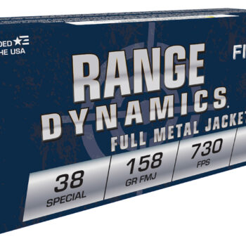 Fiocchi 38G Range Dynamics  38Special 158gr Full Metal Jacket 50 Per Box/20 Case