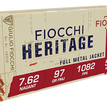 Fiocchi 762A Heritage  7.62x38mmRNagant 97gr Full Metal Jacket 50 Per Box/20 Case