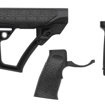 Daniel Defense 2810206145006 Collapsible Buttstock Pistol Grip/Vertical Foregrip AR-15 Black Polymer