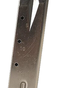 Mec-Gar MGRP8515N Ruger 15rd 9mm Luger, Fits  Ruger P95/P85/P89/P93/P94, Nickel Carbon Steel