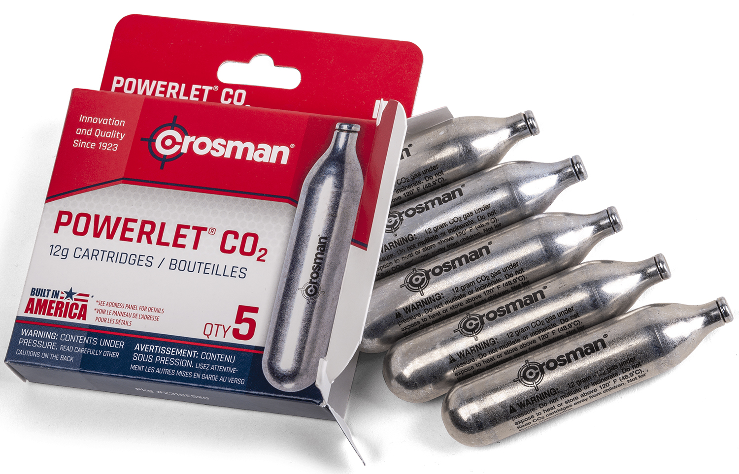 Crosman 231B Powerlet CO2 12 Grams 5 Pack 3 Crosman 231B Powerlet CO2 12 Grams 5 Pack