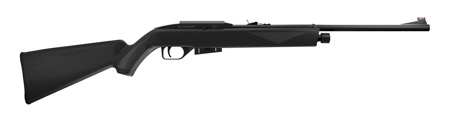 Crosman 1077 RepeatAir Air Rifle CO2 177 12rd Shot Black Black Receiver Black 3 Crosman 1077 RepeatAir Air Rifle CO2 177 12rd Shot Black Black Receiver Black