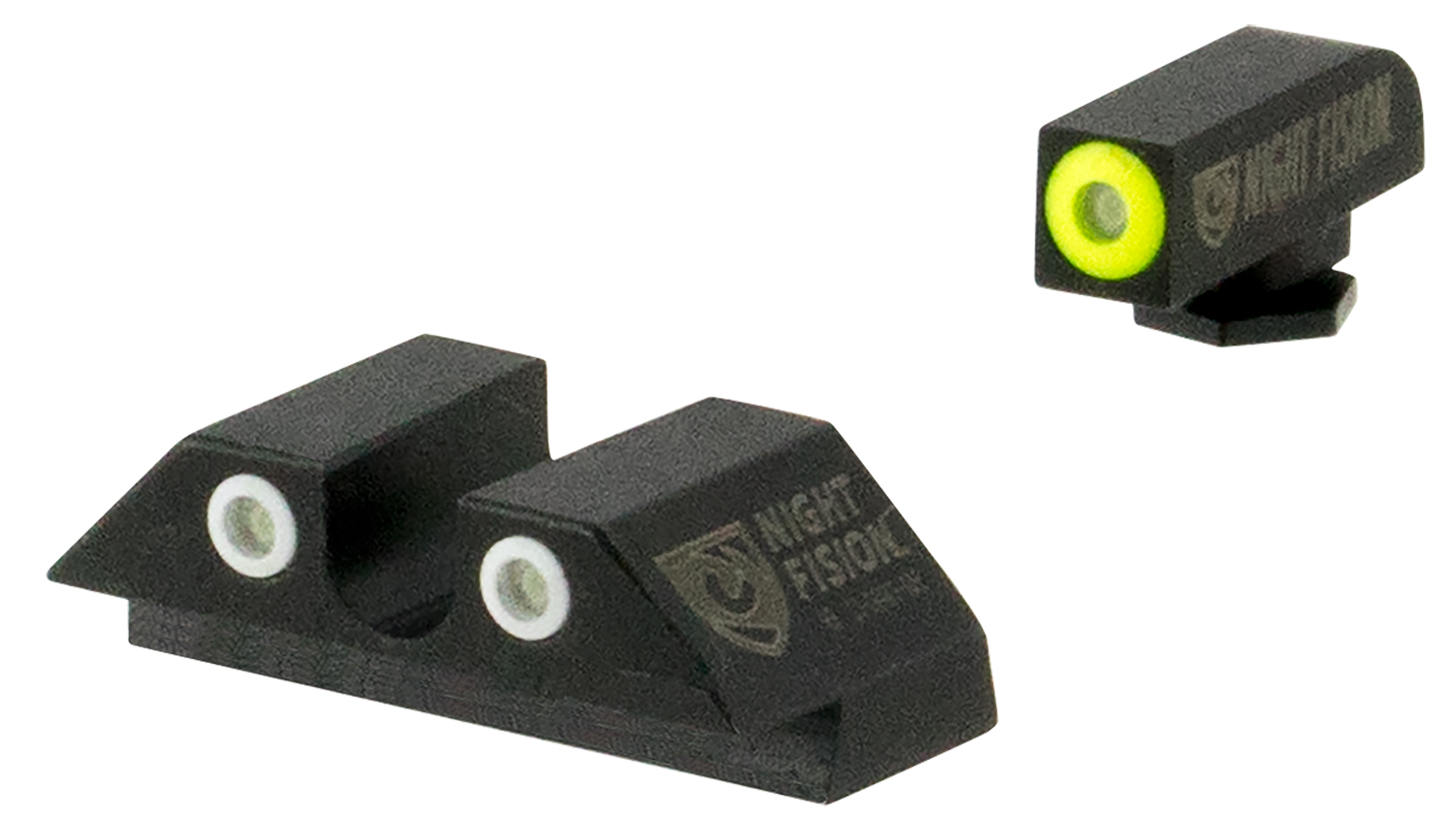 Night Fision GLK002007YGW Tritium Night Sights For Glock Green Tritium Yellow Outline Front Sight- Green Tritium White Outline Rear Sight Glock 20/21/29/30/36/40/41 3 Night Fision GLK002007YGW Tritium Night Sights For Glock Green Tritium Yellow Outline Front Sight- Green Tritium White Outline Rear Sight Glock 20/21/29/30/36/40/41
