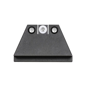 Night Fision GLK004003WGZ Suppressor Height Sights For Glock  Green Tritium White Outline Front Sight-Green Tritium Black Outline Rear Sight Glock 17/17L/19