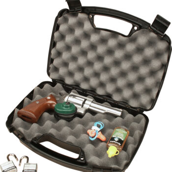 MTM Case-Gard 80740 Single Handgun Case  13" Black Handgun Polypropylene