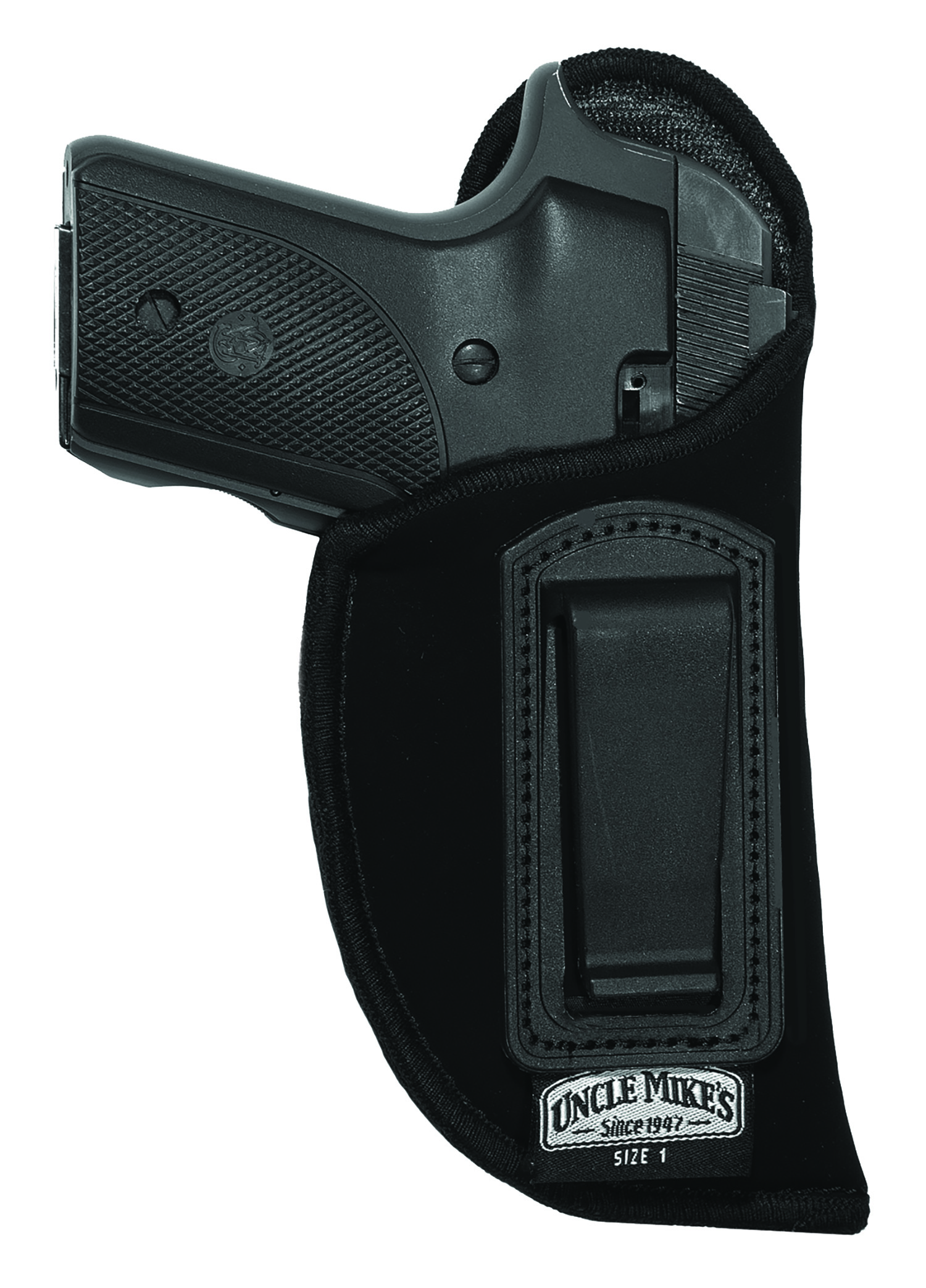 Uncle Mike's 89012 Inside The Pants Holster IWB Size 01 Black Suede Like Belt Clip Fits Medium Autos Fits 3-4" Barrel Left Hand 3 Uncle Mike's 89012 Inside The Pants Holster IWB Size 01 Black Suede Like Belt Clip Fits Medium Autos Fits 3-4" Barrel Left Hand
