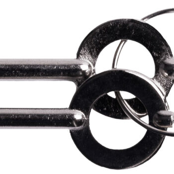 Uzi Accessories UZIKEYPAIR Handcuff Key Set Silver Metal