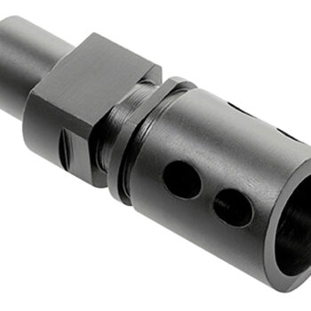 CMMG 57DA5BE Flash Hider  Black Steel with M12x1 LH Threads for 5.7x28mm FN PS90