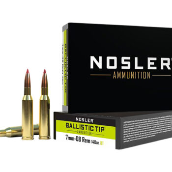 Nosler 40059 Ballistic Tip  7mm-08Rem 140gr Spitzer Ballistic Tip 20 Per Box/10 Case
