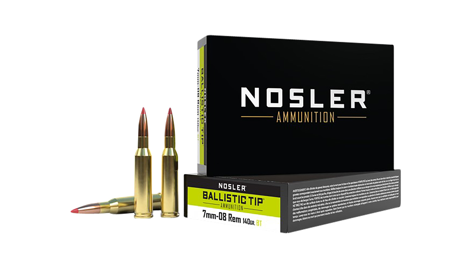 Nosler 40059 Ballistic Tip 7mm-08Rem 140gr Spitzer Ballistic Tip 20 Per Box/10 Case 3 Nosler 40059 Ballistic Tip 7mm-08Rem 140gr Spitzer Ballistic Tip 20 Per Box/10 Case