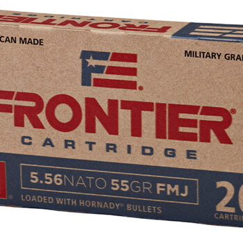 Frontier Cartridge FR260 Military Grade Centerfire Rifle 5.56x45mmNATO 62gr Full Metal Jacket 20 Per Box/25 Case