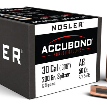 Nosler 54618 AccuBond  30Cal 200gr Spitzer Point 50/Box