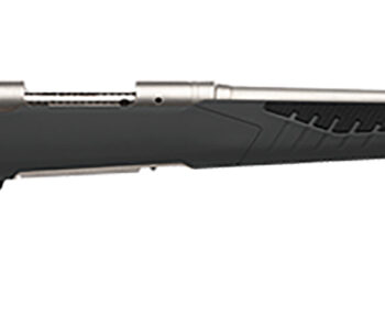 Savage Arms 57079 110 Storm Full Size 270 WSM 2+1 24" Matte Stainless Button-Rifled Barrel, Matte Drilled & Tapped Stainless Steel Receiver, AccuStock Matte Gray Synthetic Stock, Right Hand