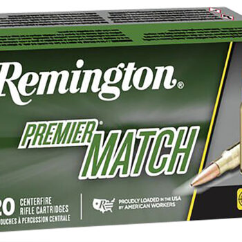 Remington Ammunition 21486 Premier Match 308Win 175gr Sierra MatchKing BTHP 20 Per Box/10 Case