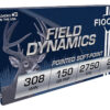 Fiocchi 308B Field Dynamics 308Win 150gr Pointed Soft Point 20 Per Box/10 Case 2 54478