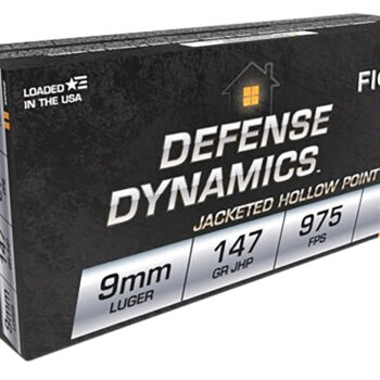 Fiocchi 9APDHP Defense Dynamics  9mmLuger 147gr Jacketed Hollow Point 50 Per Box/20 Case