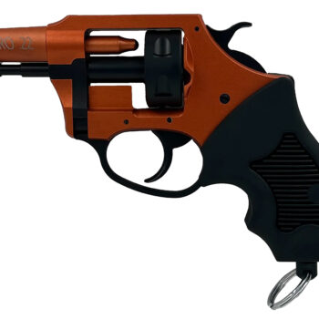 Charter Arms 82090 Pro 209  209 Primers, 6rd Orange Cerakote Aluminum Frame, Black Rubber Grips